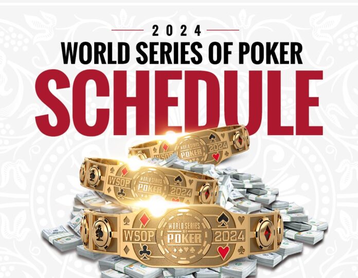 WSOP 2024 schedule revealed, up to 99 gold bracelets to be handed out