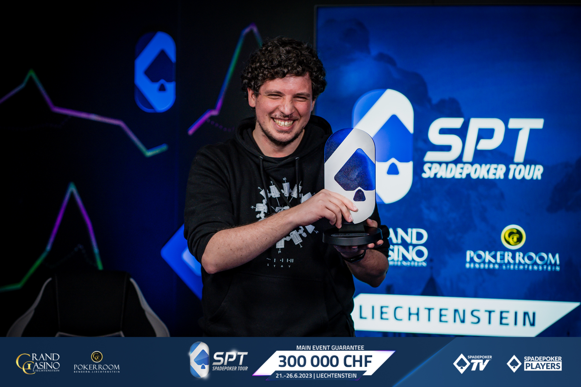 The fourth SpadePoker Tour champion, Italian Arduini, took the full CHF 58,180 without a deal! 